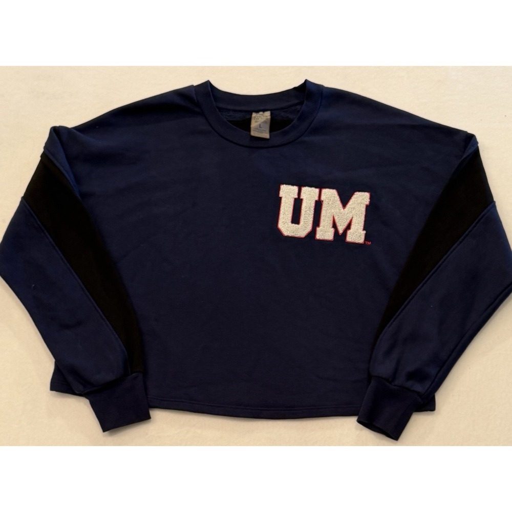 Gameday Couture Navy UM-Ole Miss Rebels Colorblock Pullover Sweatshirt Women LG